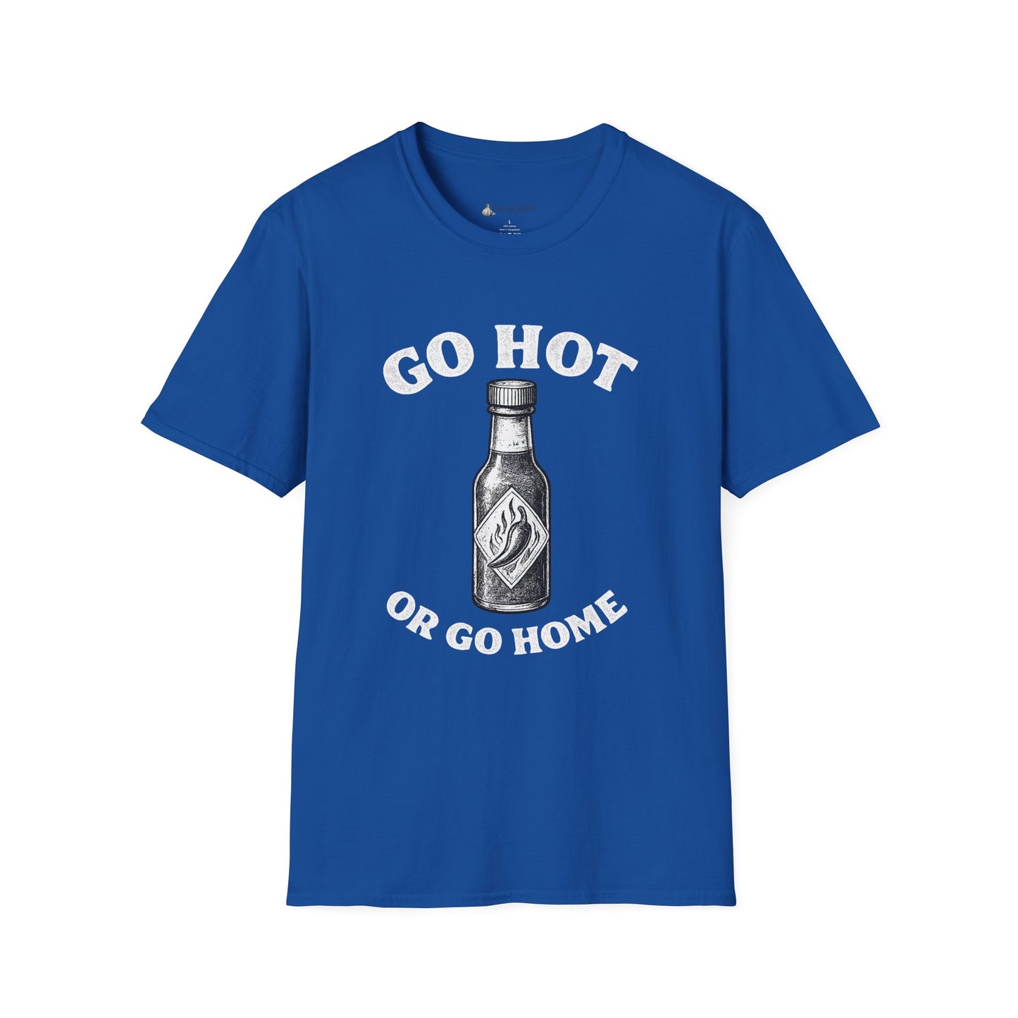 Hot Sauce T-Shirt — "Go Hot or Go Home" Chili Head Graphic Tee