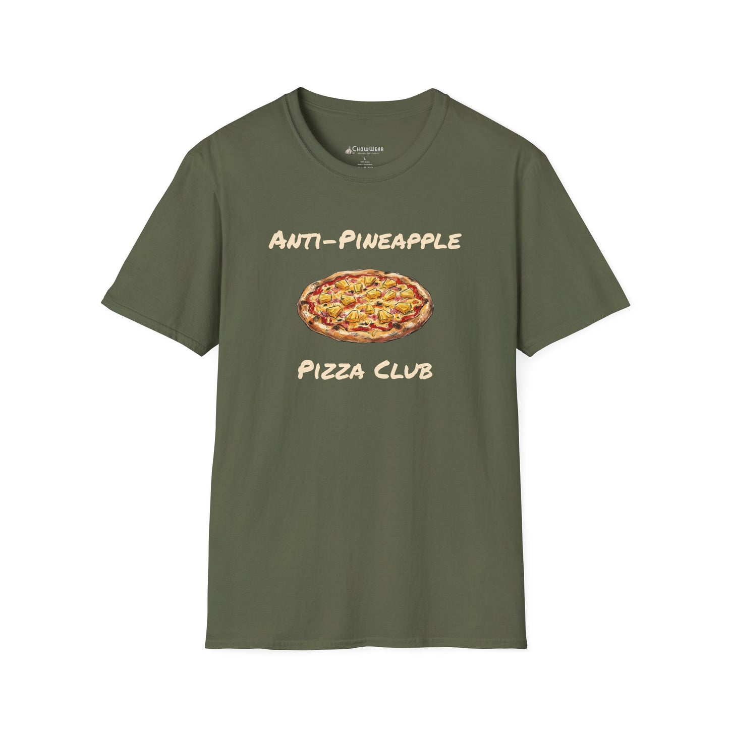 Anti-Pineapple Pizza Club T-Shirt — Funny No Hawaiian Pineapple Pizza Tee