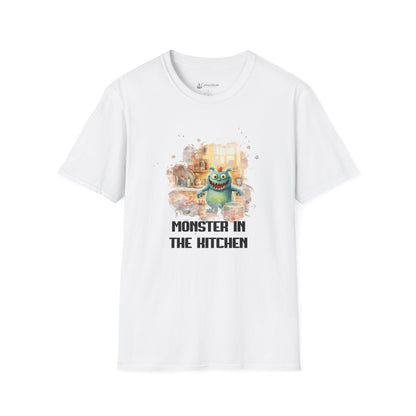 T-Shirt — "Monster in the Kitchen" Cute Cartoon Cooking Chef Tee