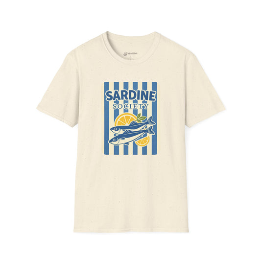Sardine Society T-Shirt — Vintage Coastal Fish Lover Tee