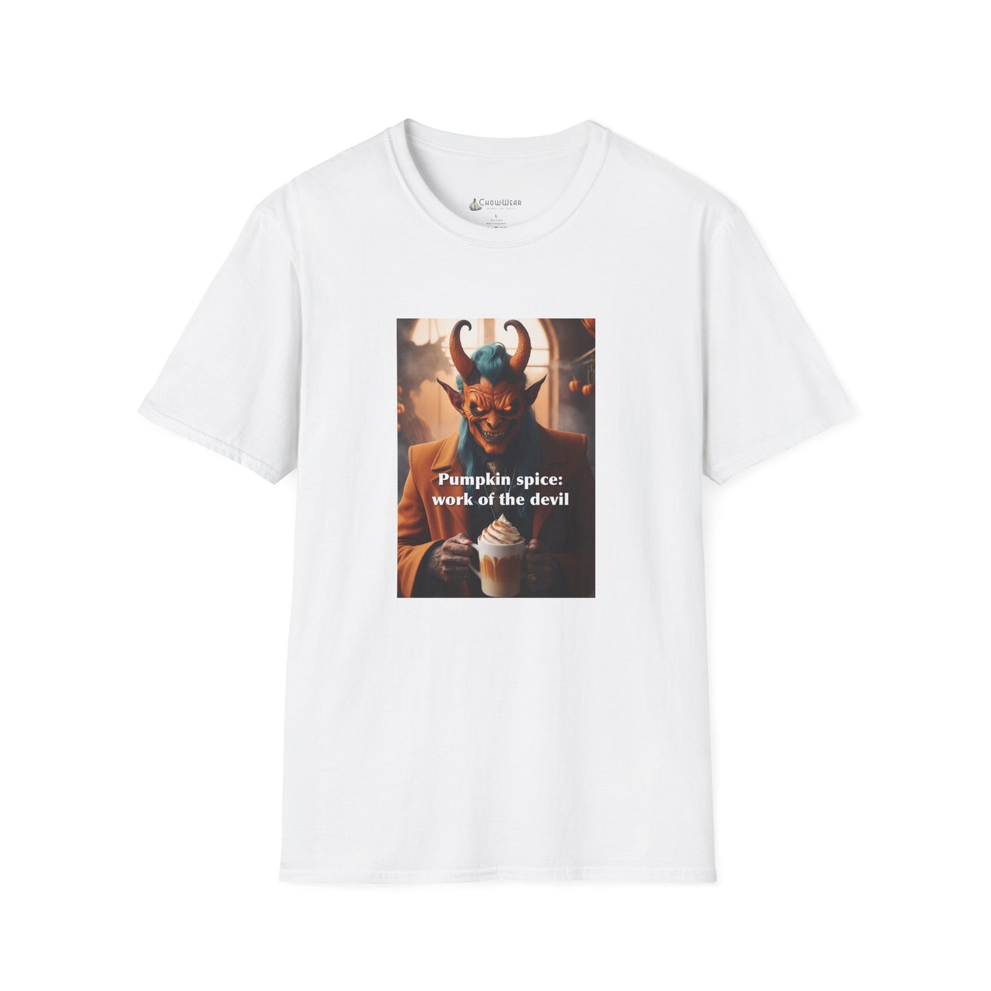 “Pumpkin Spice: Work of the Devil” Halloween Fall Holiday Season T-Shirt