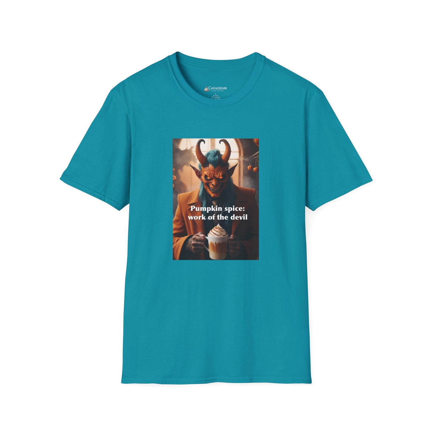 “Pumpkin Spice: Work of the Devil” Halloween Fall Holiday Season T-Shirt