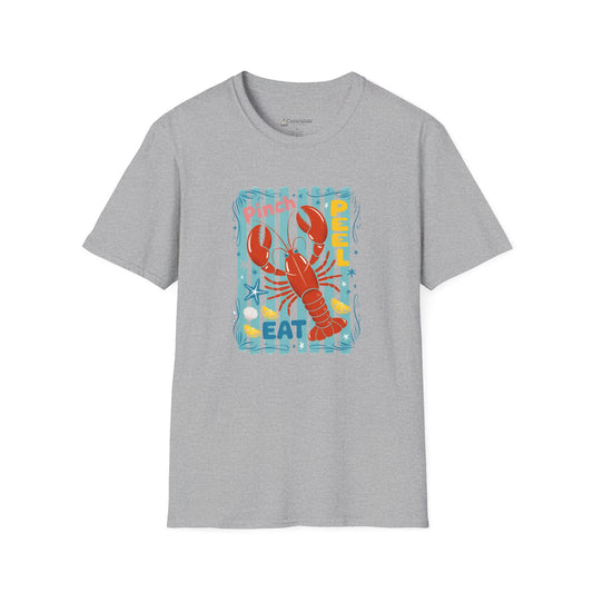 Lobster Eat Beach T-Shirt — Coastal Seafood Summer Tee