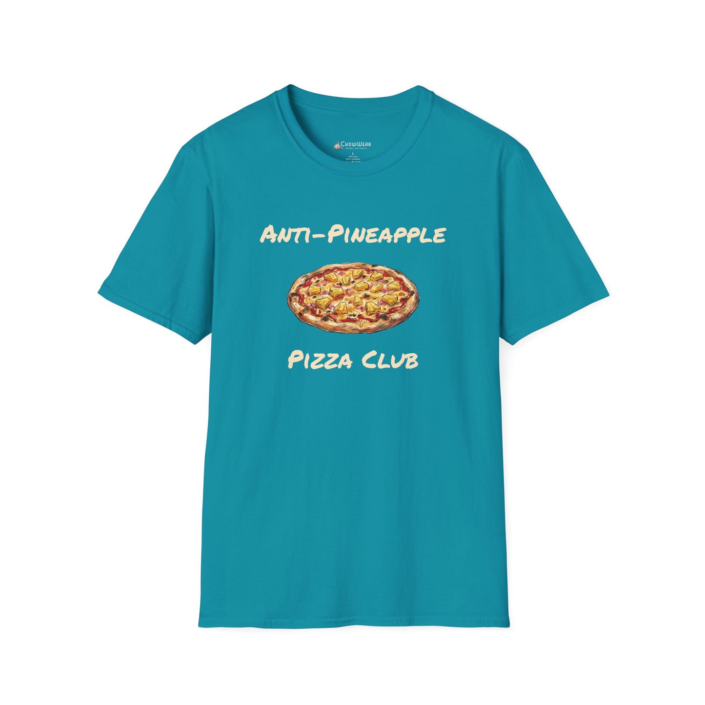 Anti-Pineapple Pizza Club T-Shirt — Funny No Hawaiian Pineapple Pizza Tee