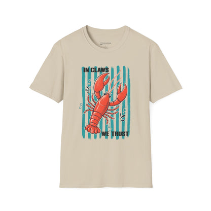 Lobster “In Claws We Trust” Seafood Lover T-Shirt