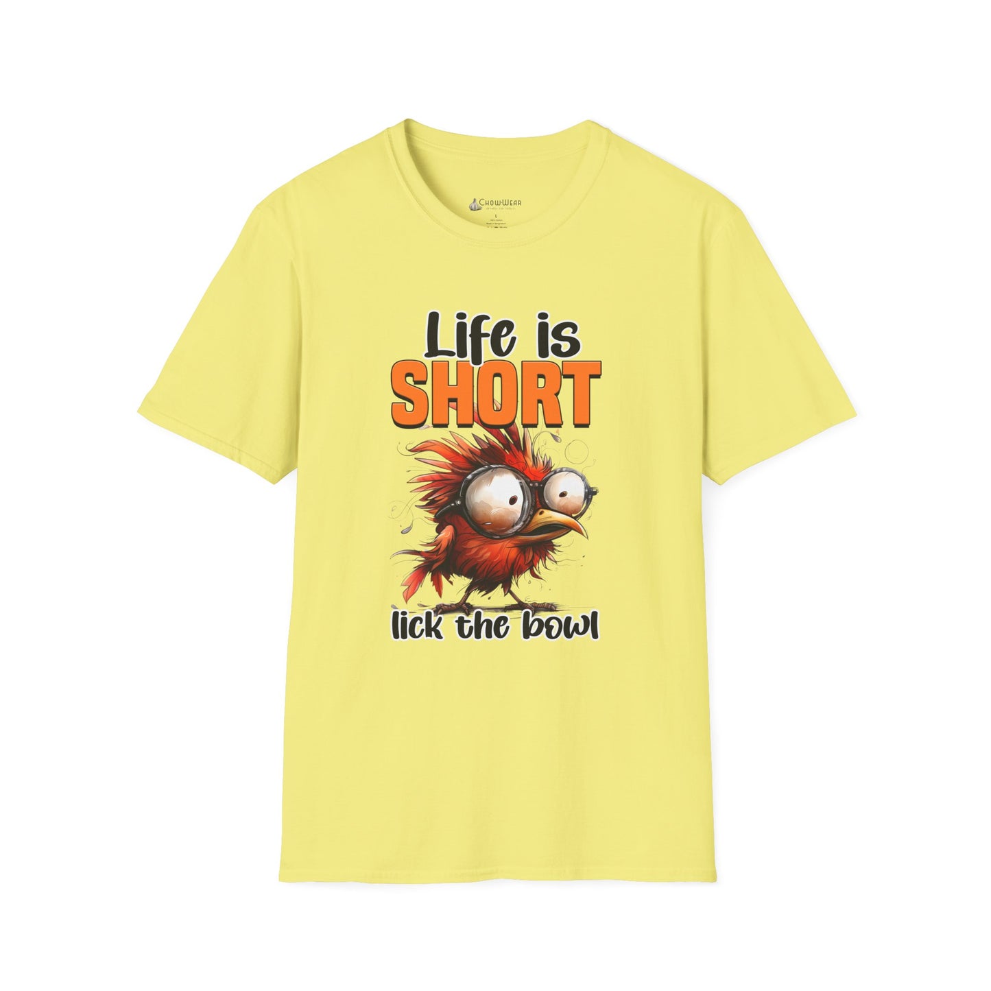 Life Is Short Lick the Bowl T-Shirt — Funny Foodie Baking Tee