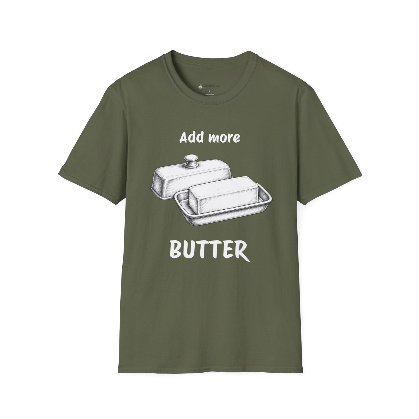 "Add More Butter" T-Shirt - Retro Butter Dish Graphic Tee