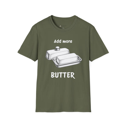 "Add More Butter" T-Shirt - Retro Butter Dish Graphic Tee