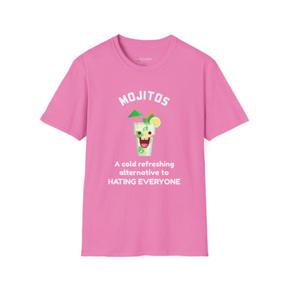 Mojitos Funny Graphic T-Shirt — “A cold refreshing alternative to hating everyone”