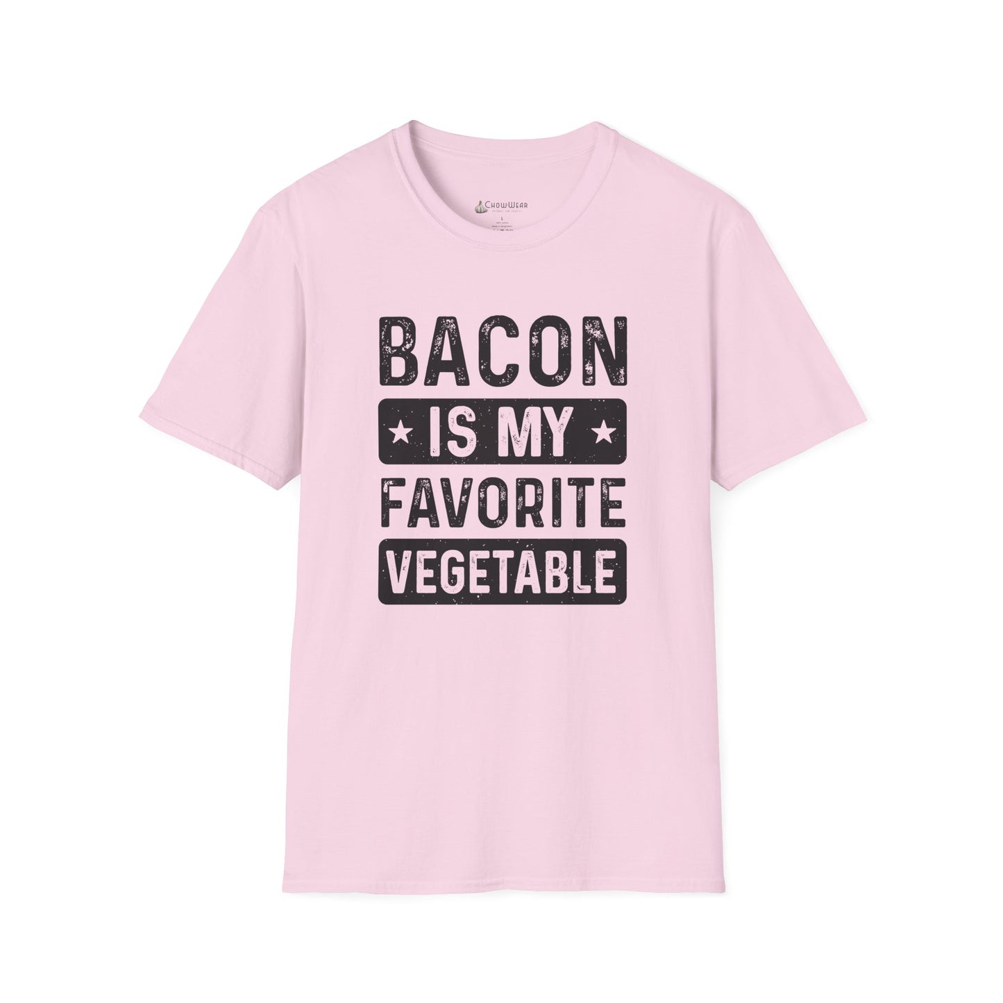 Bacon Is My Favorite Vegetable T-Shirt — Funny Foodie Meat Lover Tee