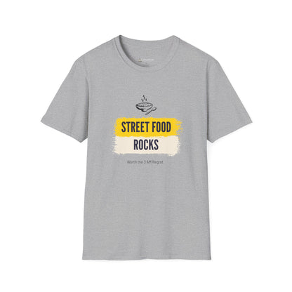 Street Food Rocks T-Shirt — Graphic Casual Tee for Foodies