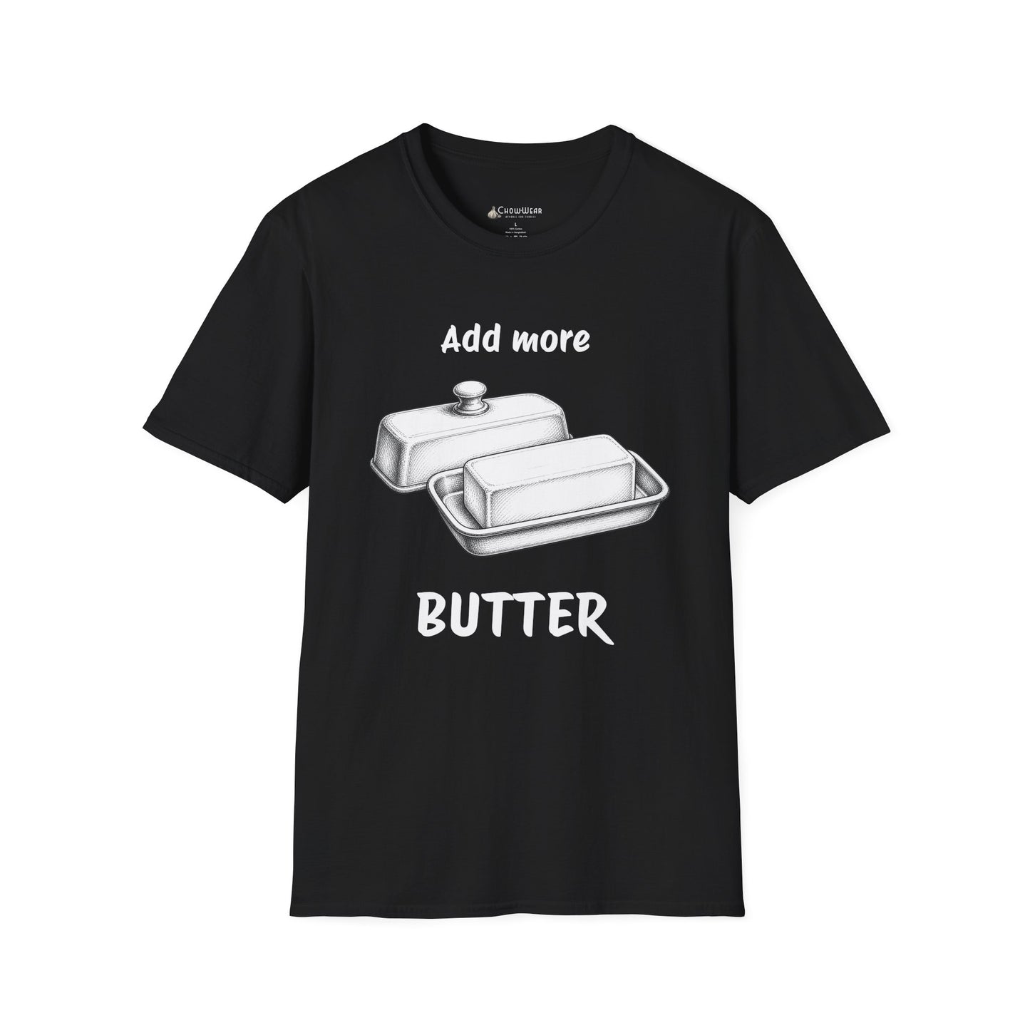 "Add More Butter" T-Shirt - Retro Butter Dish Graphic Tee