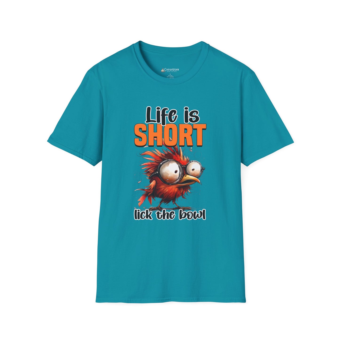 Life Is Short Lick the Bowl T-Shirt — Funny Foodie Baking Tee