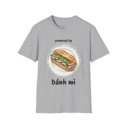 Bánh Mì T-Shirt — "Powered by Bánh Mì" Vietnamese Sandwich Tee