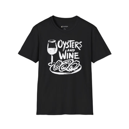 Oysters and Wine T-Shirt — Seafood & Wine Lovers Tee