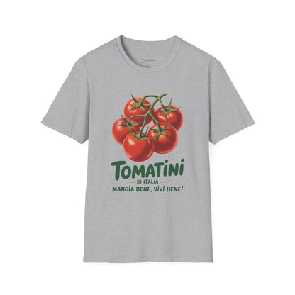 Tomatini Vintage Tomato Italian T-Shirt — Mangia Bene, Vivi Bene Italy