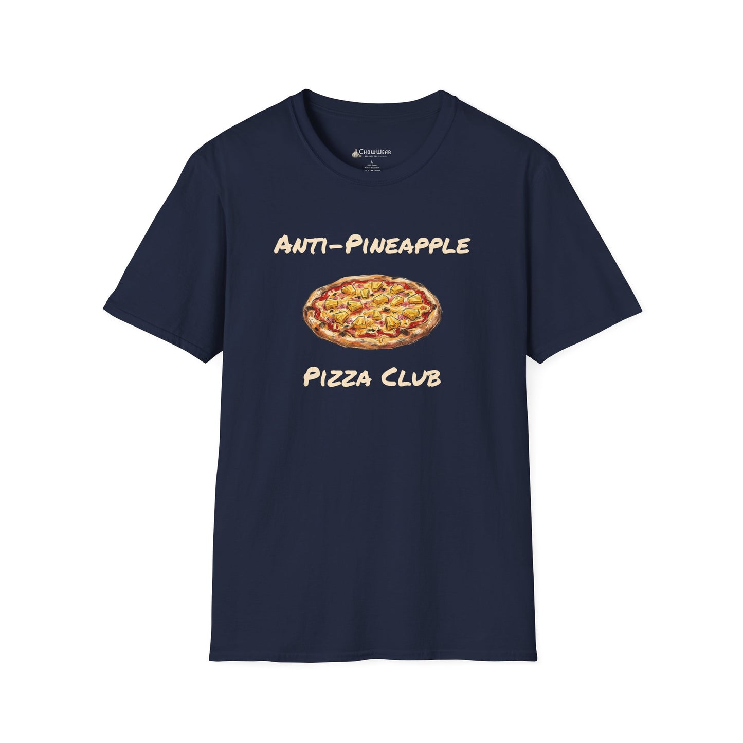 Anti-Pineapple Pizza Club T-Shirt — Funny No Hawaiian Pineapple Pizza Tee