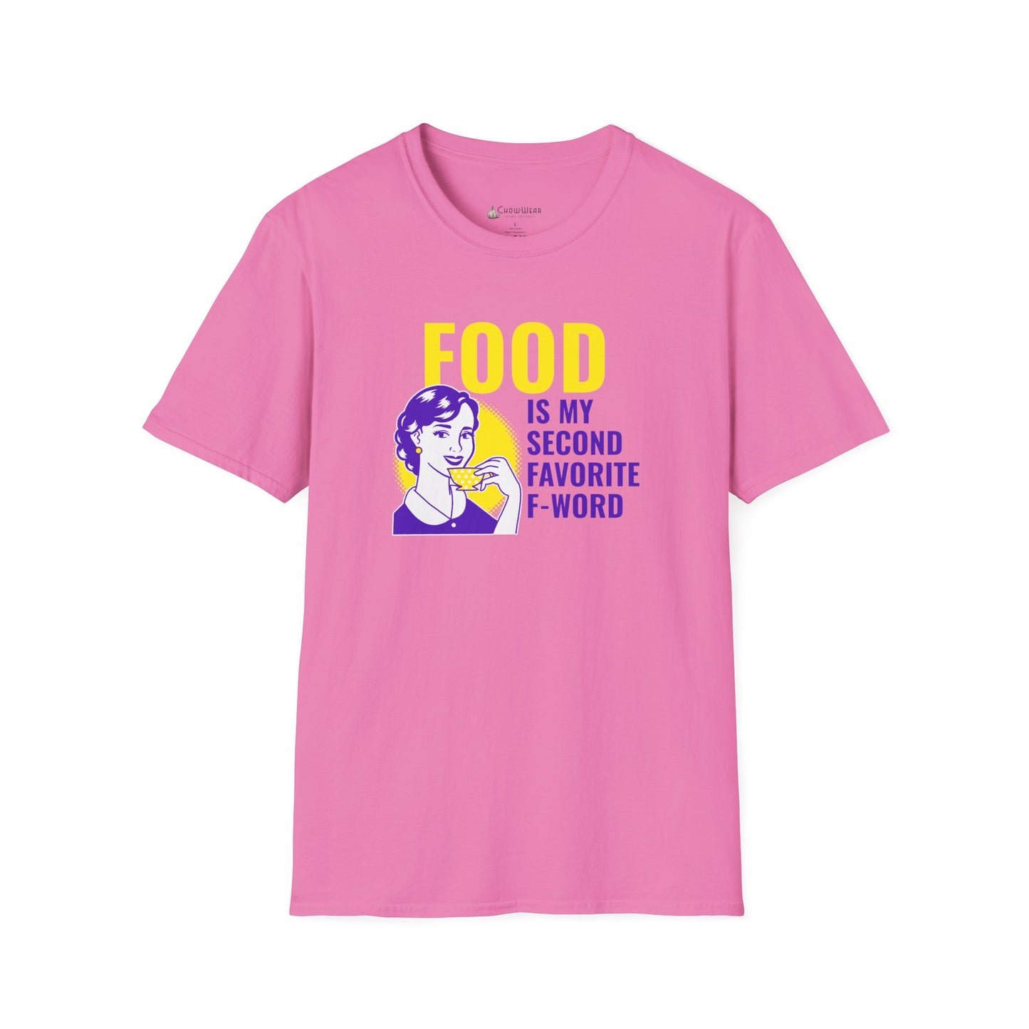 Food Is My Second Favorite F-Word T-Shirt — Funny Retro Food Lover Tee