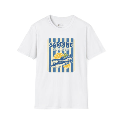 Sardine Society T-Shirt — Vintage Coastal Fish Lover Tee