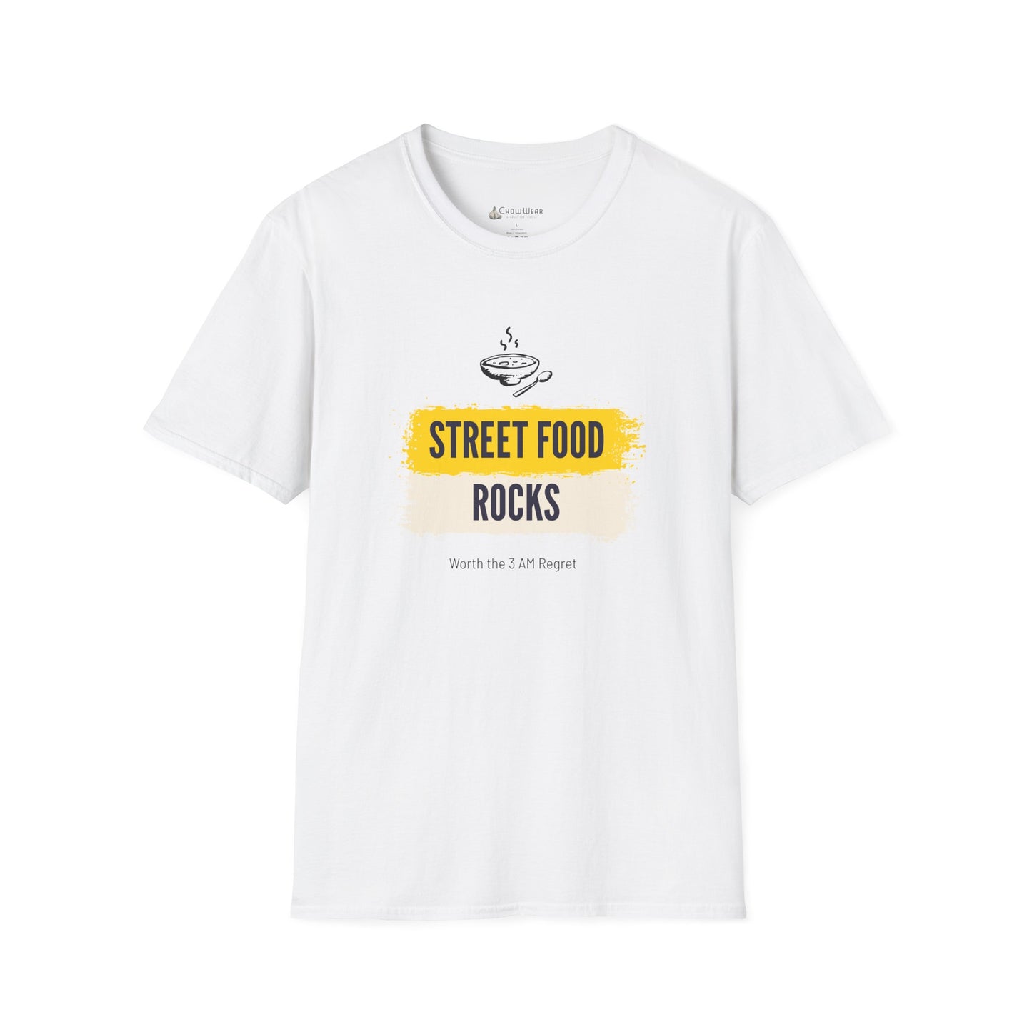 Street Food Rocks T-Shirt — Graphic Casual Tee for Foodies
