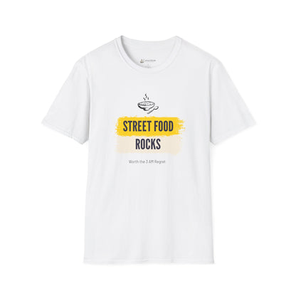 Street Food Rocks T-Shirt — Graphic Casual Tee for Foodies