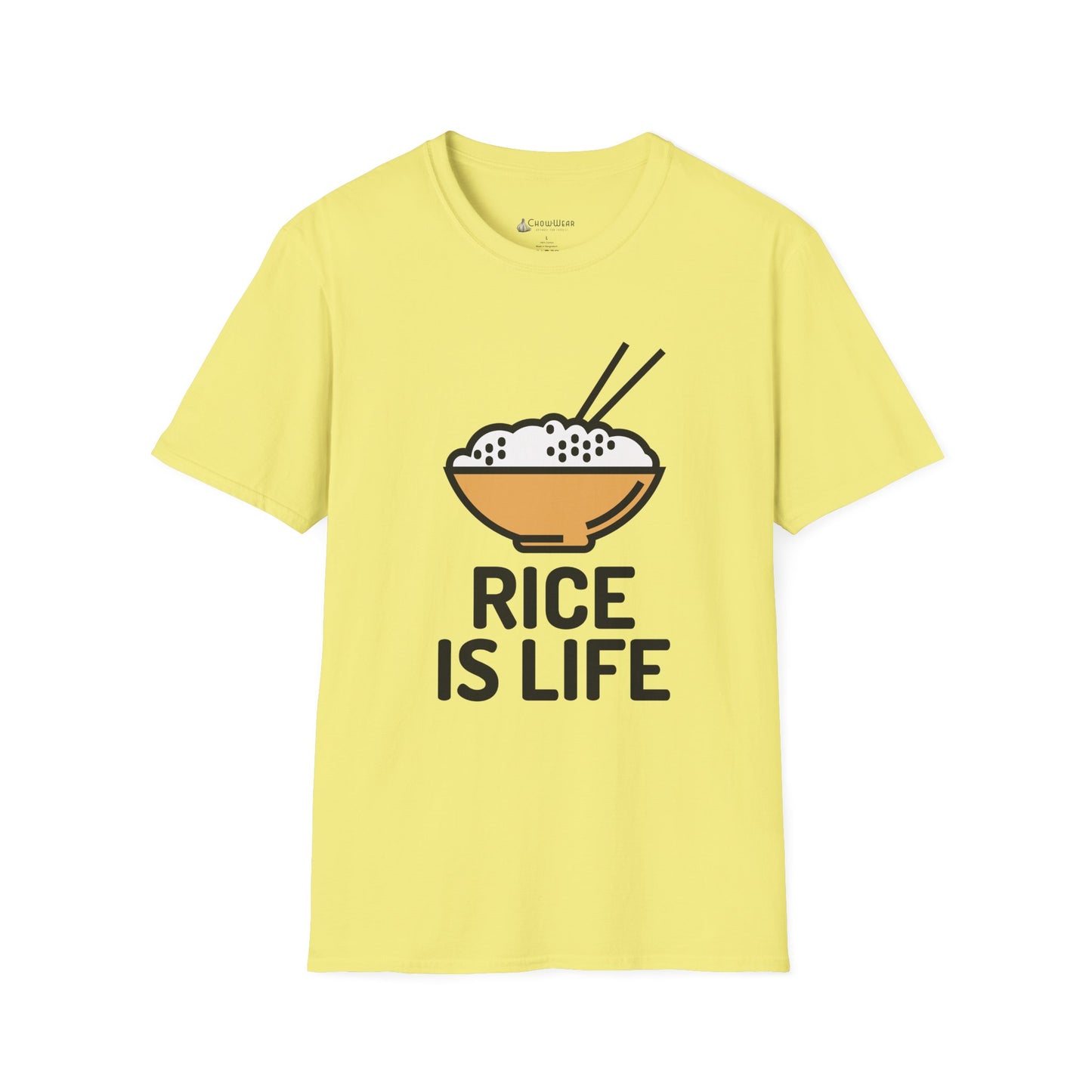 Rice Is Life T-Shirt – Cute Bowl & Asian Chopsticks Tee for Rice Lovers