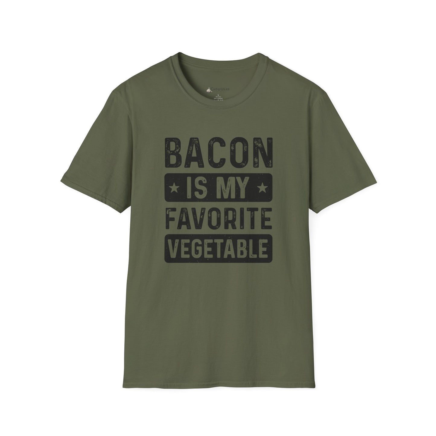 Bacon Is My Favorite Vegetable T-Shirt — Funny Foodie Meat Lover Tee