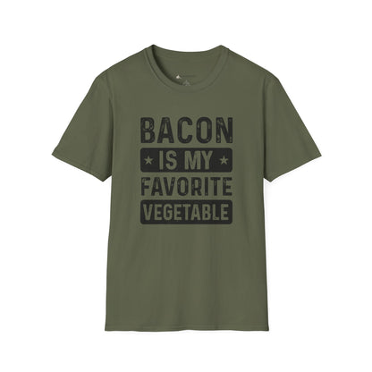 Bacon Is My Favorite Vegetable T-Shirt — Funny Foodie Meat Lover Tee