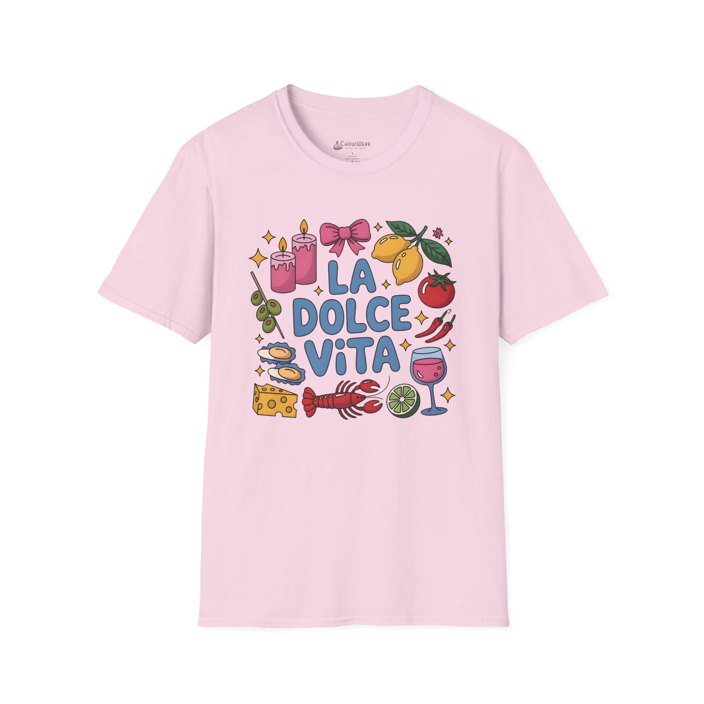 La Dolce Vita  ("The Sweet Life") T-Shirt — Italian Food & Wine Graphic Tee