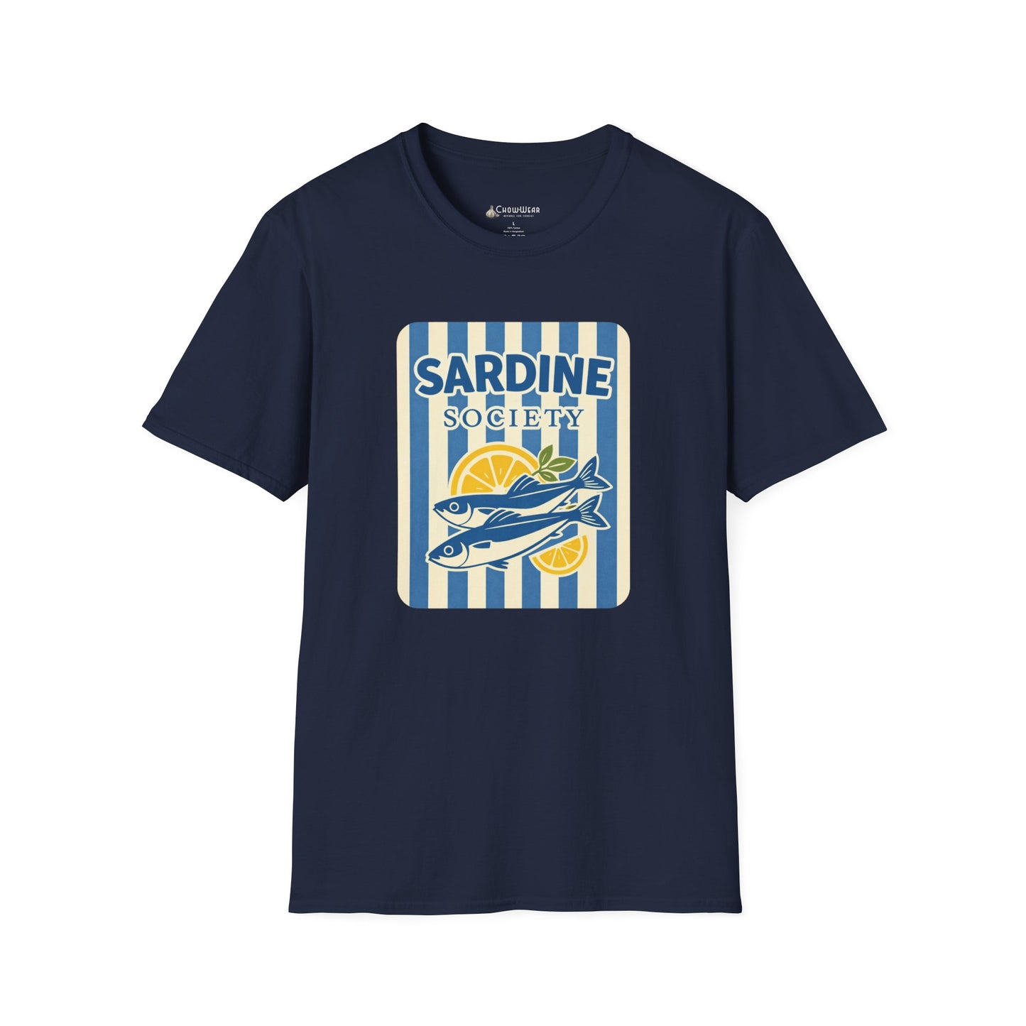 Sardine Society T-Shirt — Vintage Coastal Fish Lover Tee