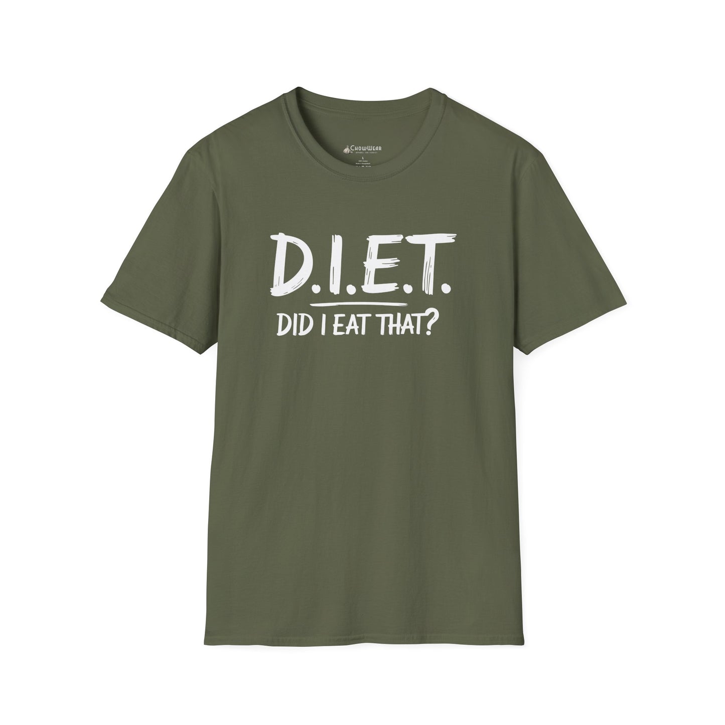 T-Shirt — D.I.E.T. "Did I Eat That?" Funny Foodie Diet Tee