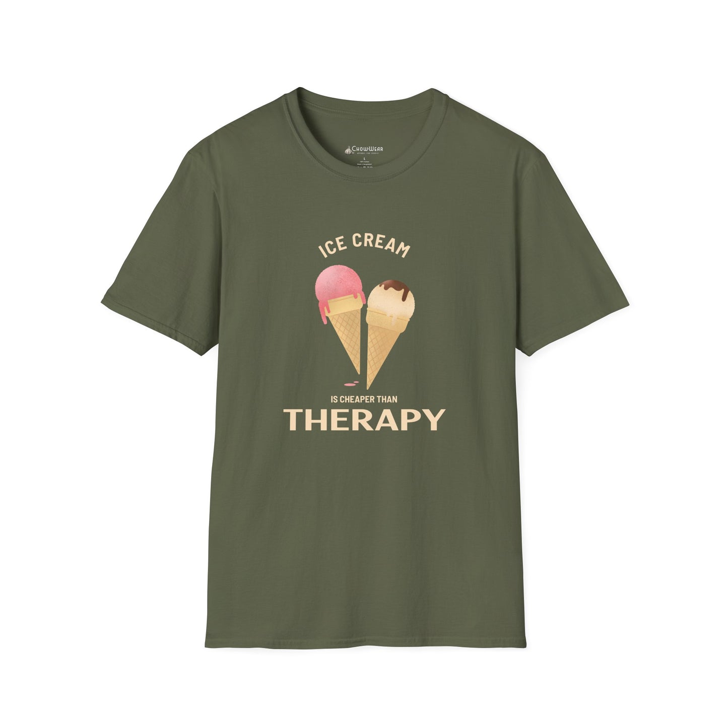 Ice Cream Is Cheaper Than Therapy T-Shirt