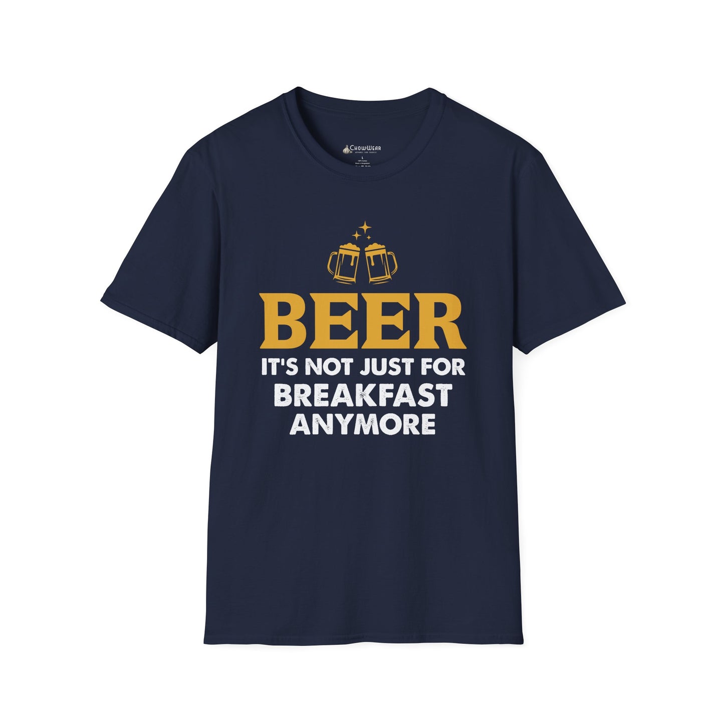 "Beer: It's Not Just For Breakfast Anymore" Funny Beer T-shirt