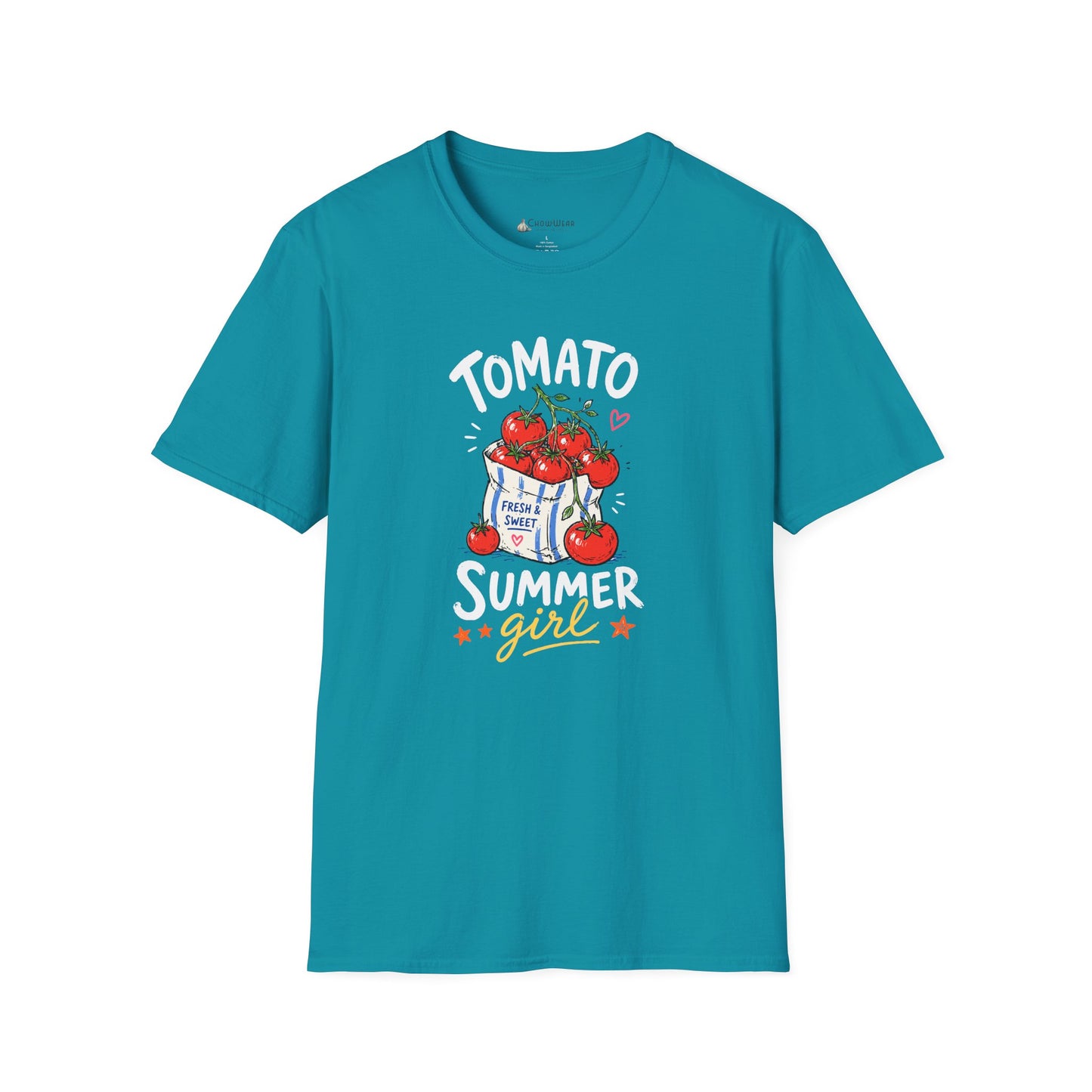 Tomato Summer Girl T-Shirt — Cute Garden Harvest Graphic Tee