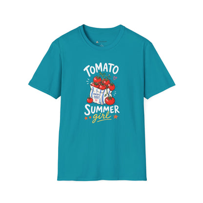 Tomato Summer Girl T-Shirt — Cute Garden Harvest Graphic Tee
