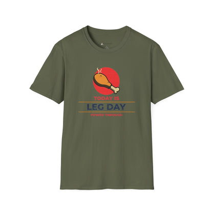Leg Day T-Shirt - "Today is Leg Day" Fitness Workout Tee