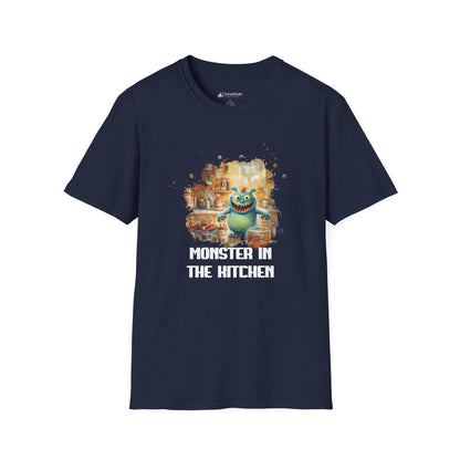 T-Shirt — "Monster in the Kitchen" Cute Cartoon Cooking Chef Tee