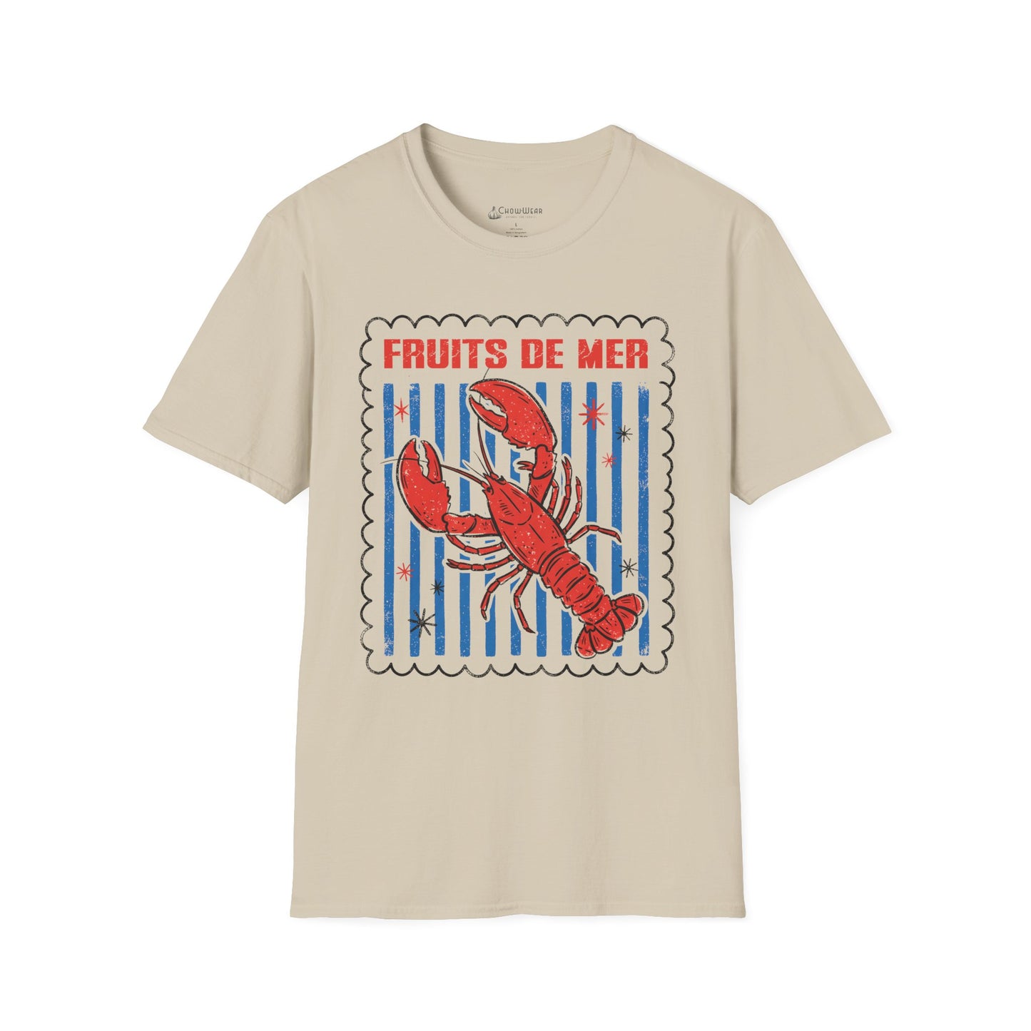 Lobster 'Fruits de Mer' French Seafood Graphic T-Shirt