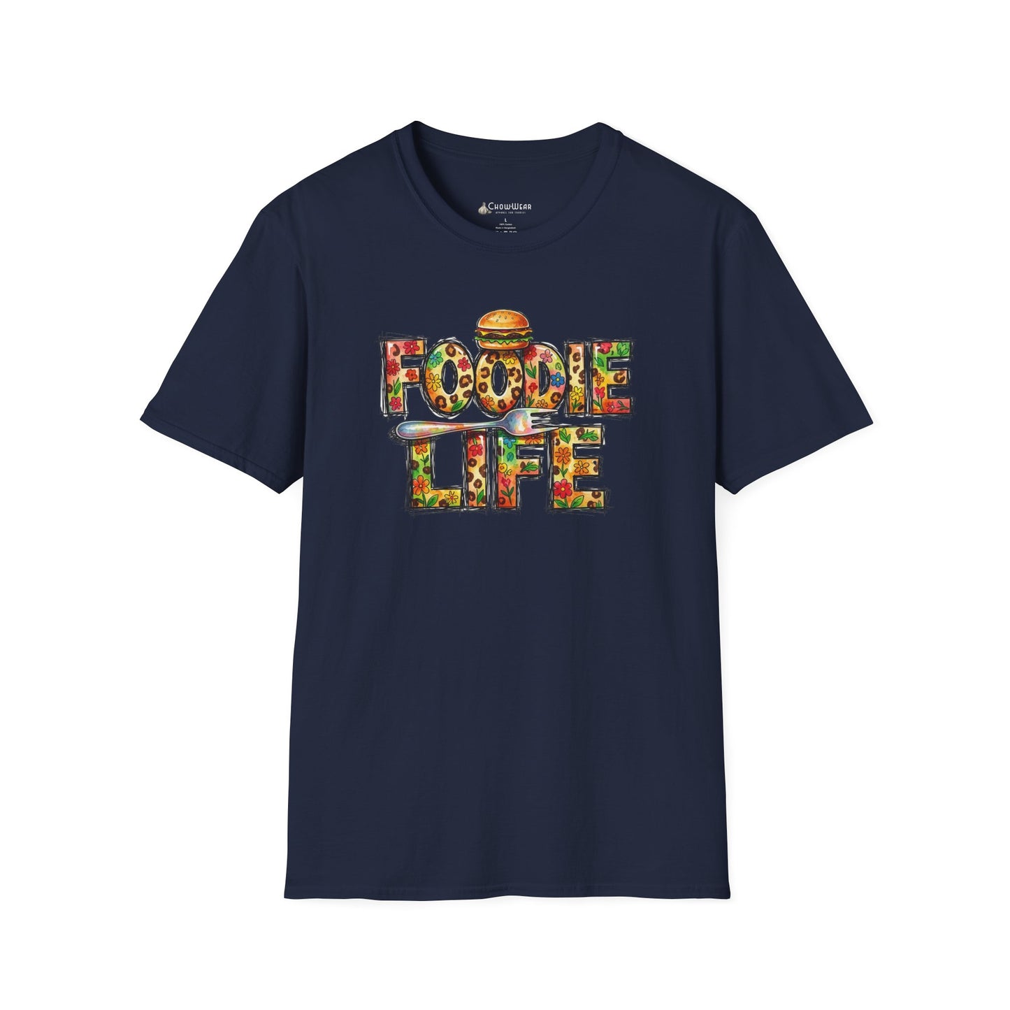 Foodie Life T-Shirt — Colorful Food Lovers Tee