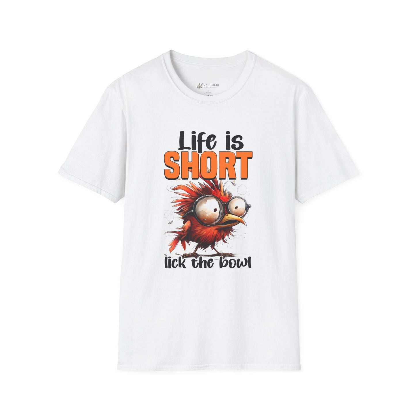 Life Is Short Lick the Bowl T-Shirt — Funny Foodie Baking Tee