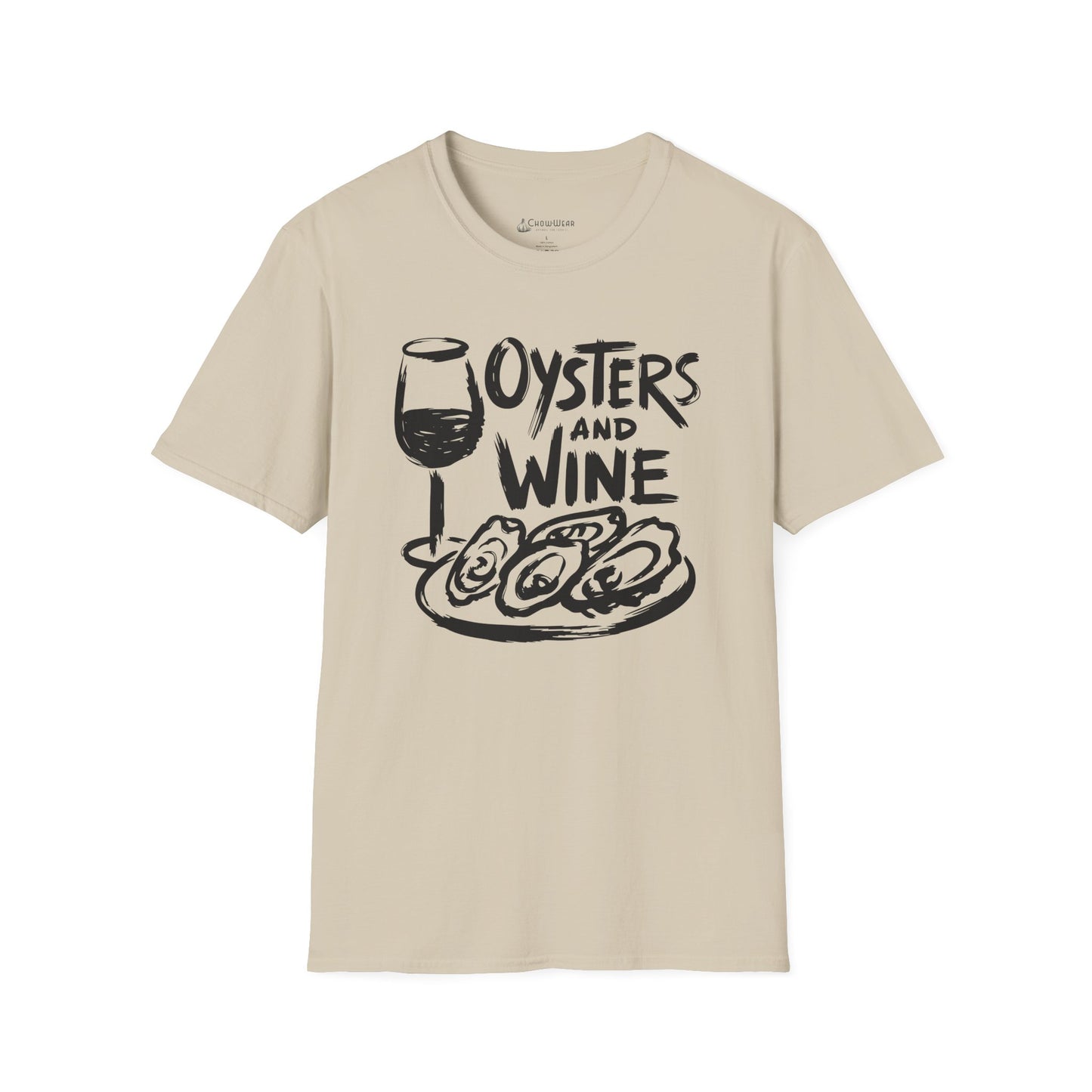 Oysters and Wine T-Shirt — Seafood & Wine Lovers Tee
