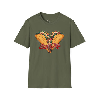 'Bite Me' Taco Lovers Mexican Foodie Street Food T-shirt