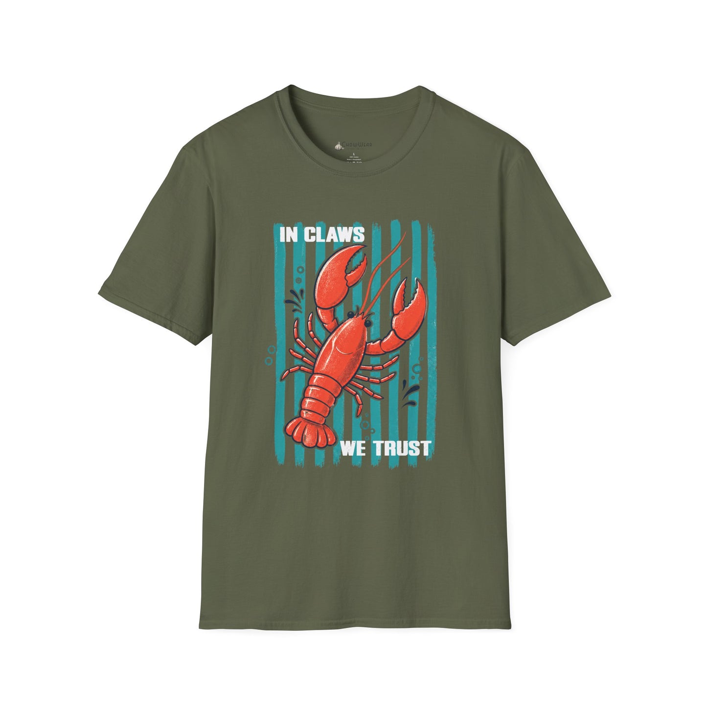 Lobster “In Claws We Trust” Seafood Lover T-Shirt