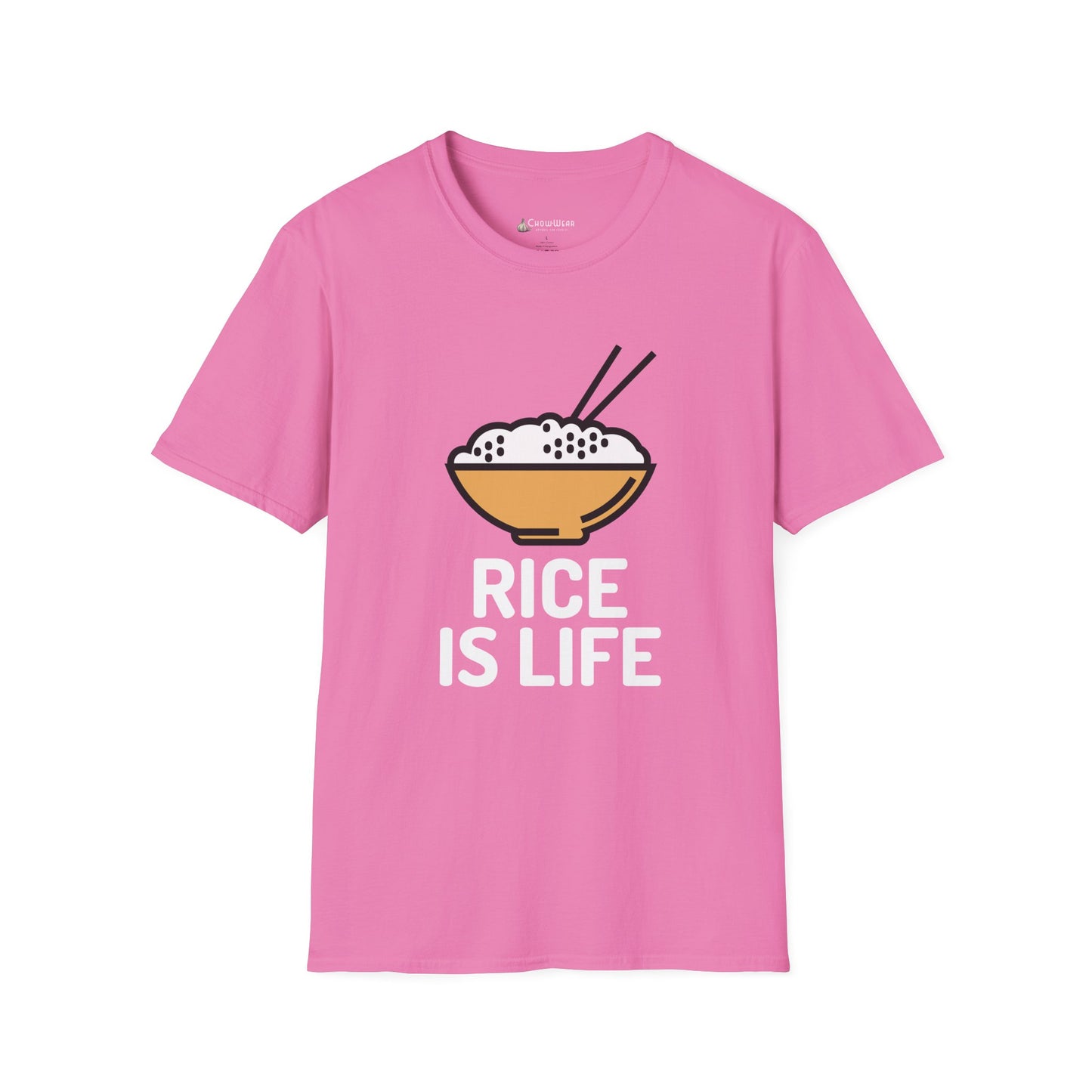 Rice Is Life T-Shirt – Cute Bowl & Asian Chopsticks Tee for Rice Lovers