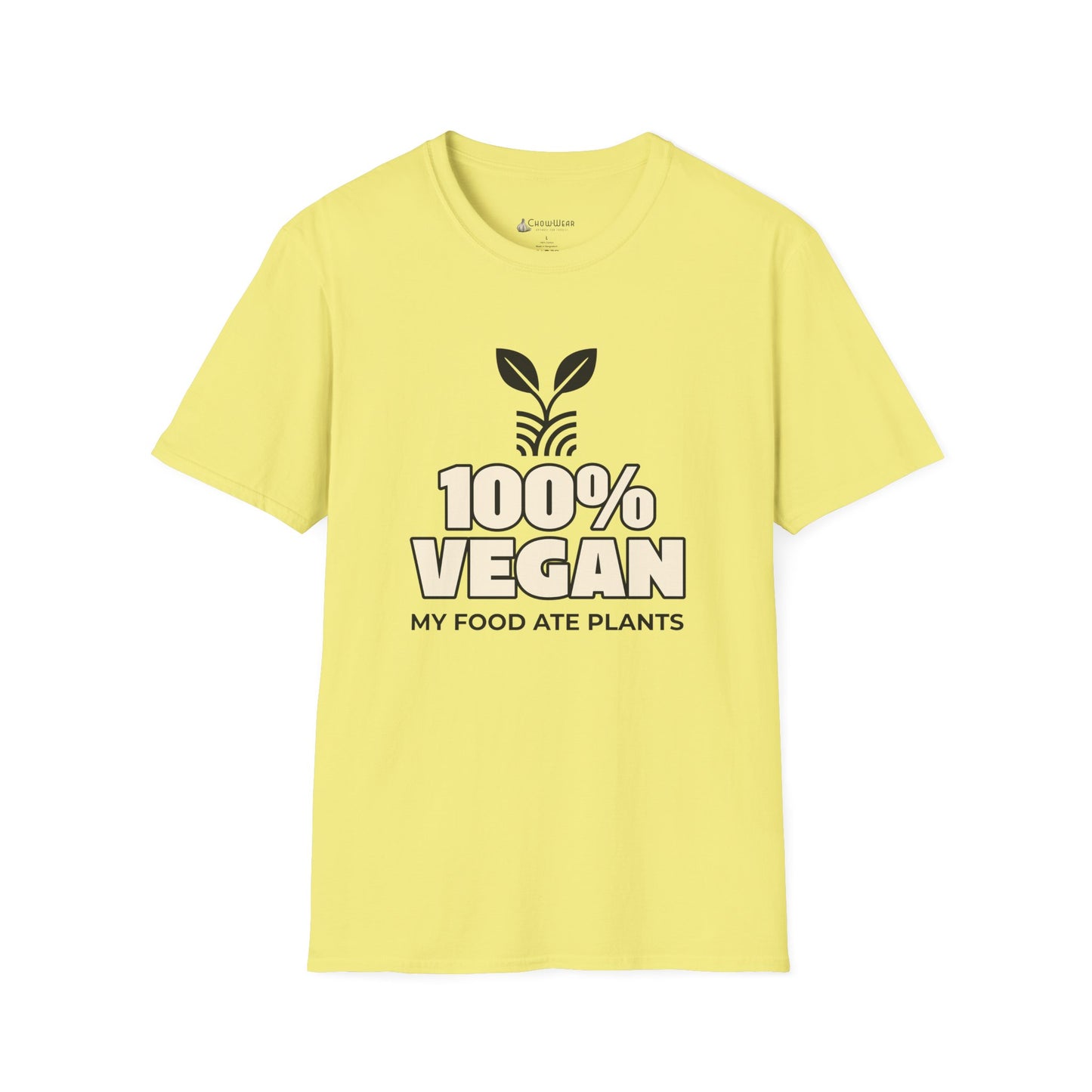 100% Vegan T-Shirt – "My Food Ate Plants" Funny BBQ Meat Graphic Tee