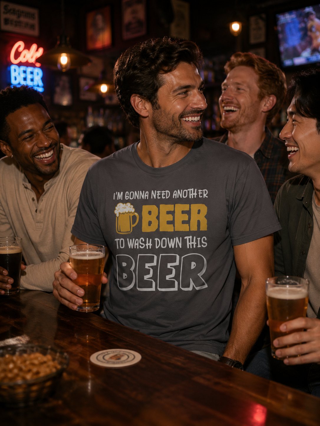 Beer T-Shirt - "I'm Gonna Need Another Beer to Wash Down This Beer" Funny Drinking Tee