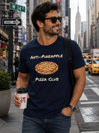 Anti-Pineapple Pizza Club T-Shirt — Funny No Hawaiian Pineapple Pizza Tee