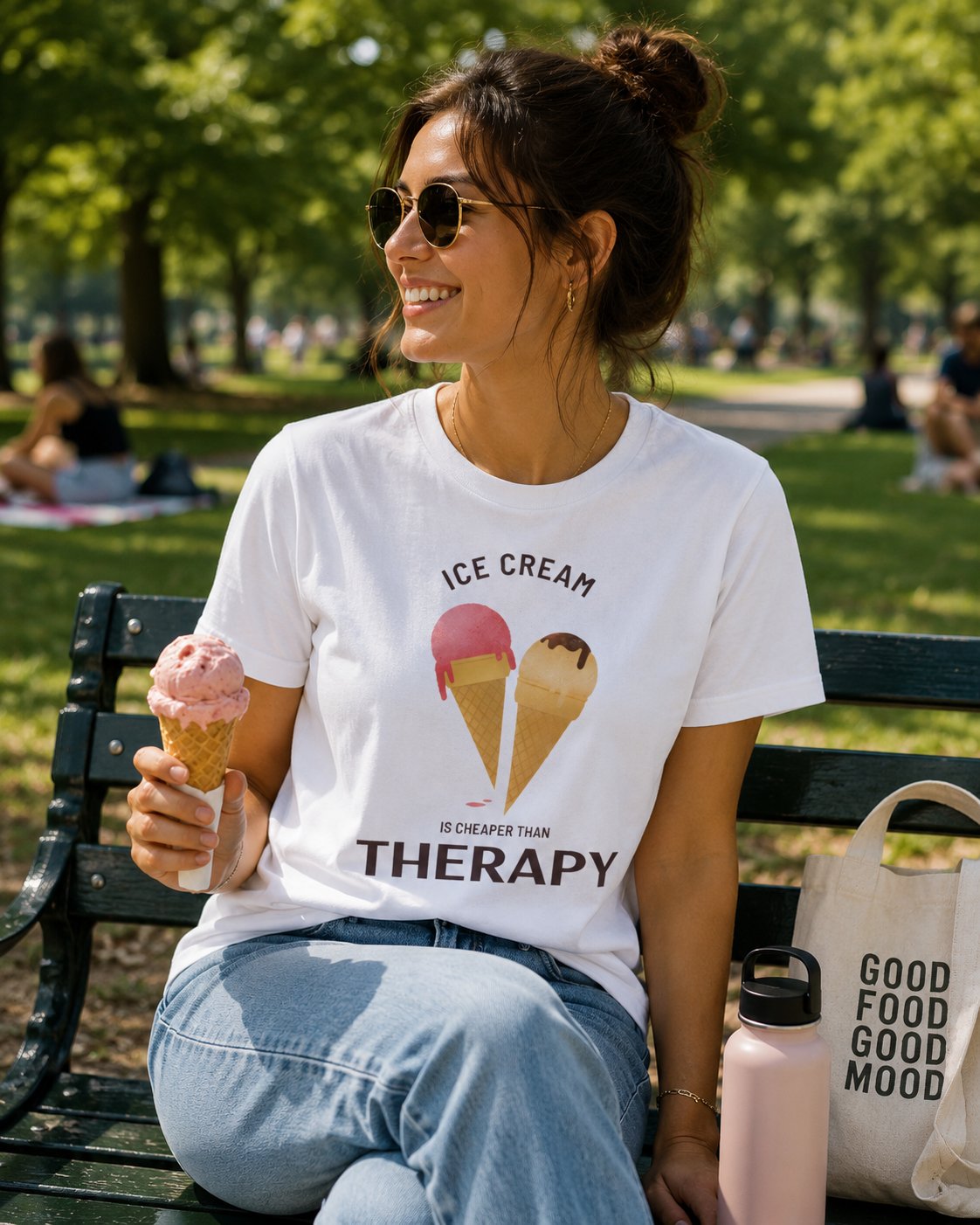 Ice Cream Is Cheaper Than Therapy T-Shirt