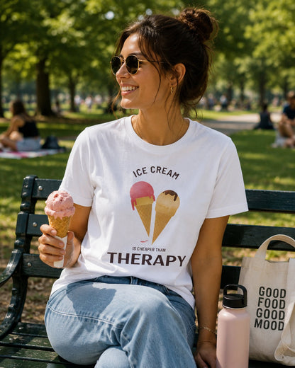 Ice Cream Is Cheaper Than Therapy T-Shirt