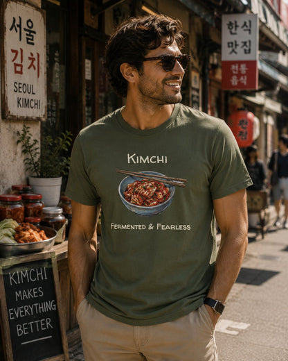 Kimchi T-Shirt — Fermented & Fearless Korean Food Graphic Tee